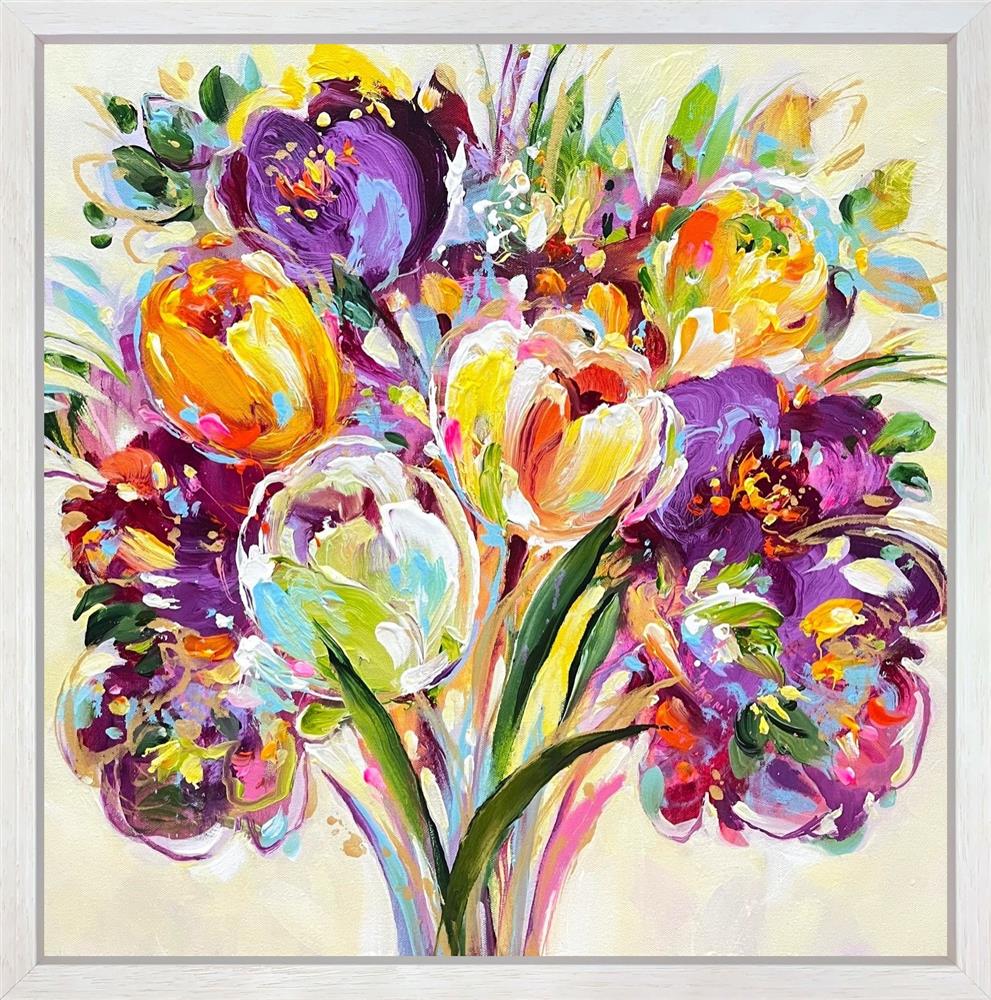 falling in love again framed original by artist anna cher