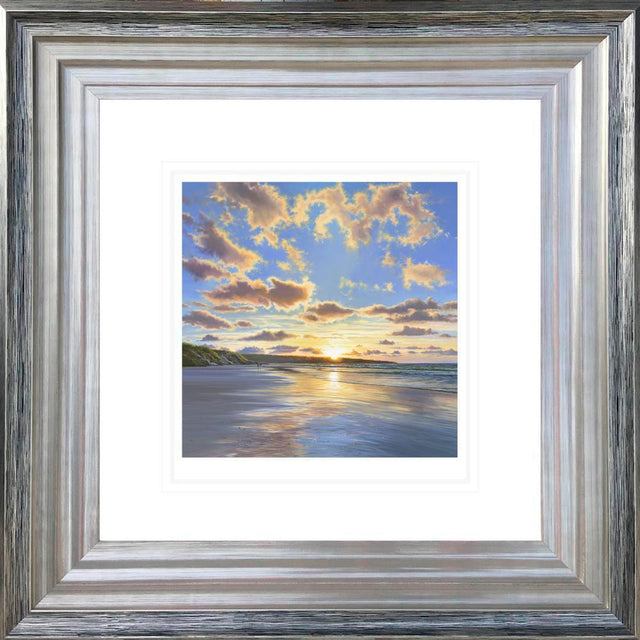 flaring sky framed print by artist duncan palmar