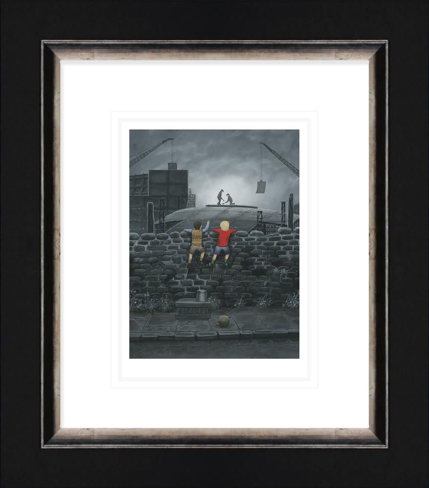 give us a wave dad framed paper print by artist leigh lambert