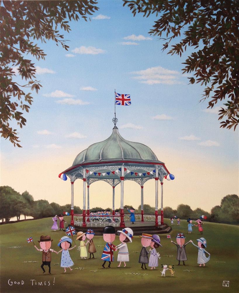 good times unframed board only print by artist michael abrams