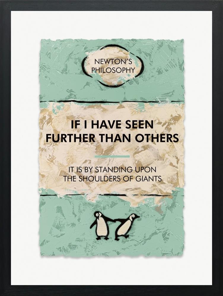 the shoulders of giants framed print by artist hue folk