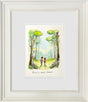 hand in hand forever sketch original framed by artist michael abrams