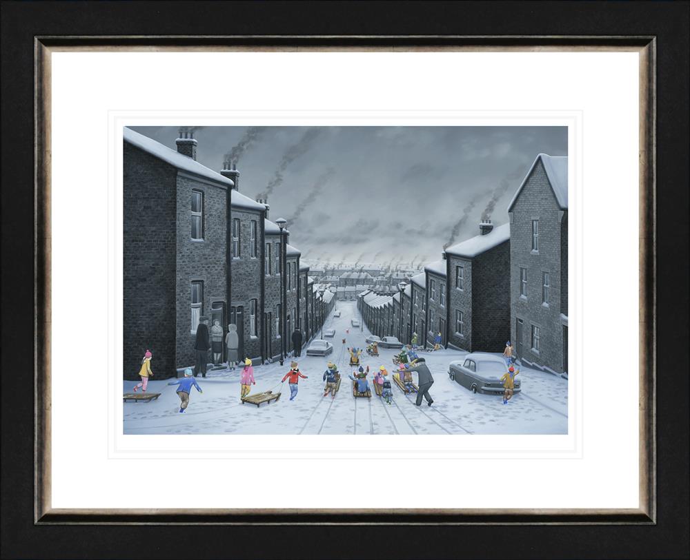 hold onto your hats framed paper print by artist leigh lambert