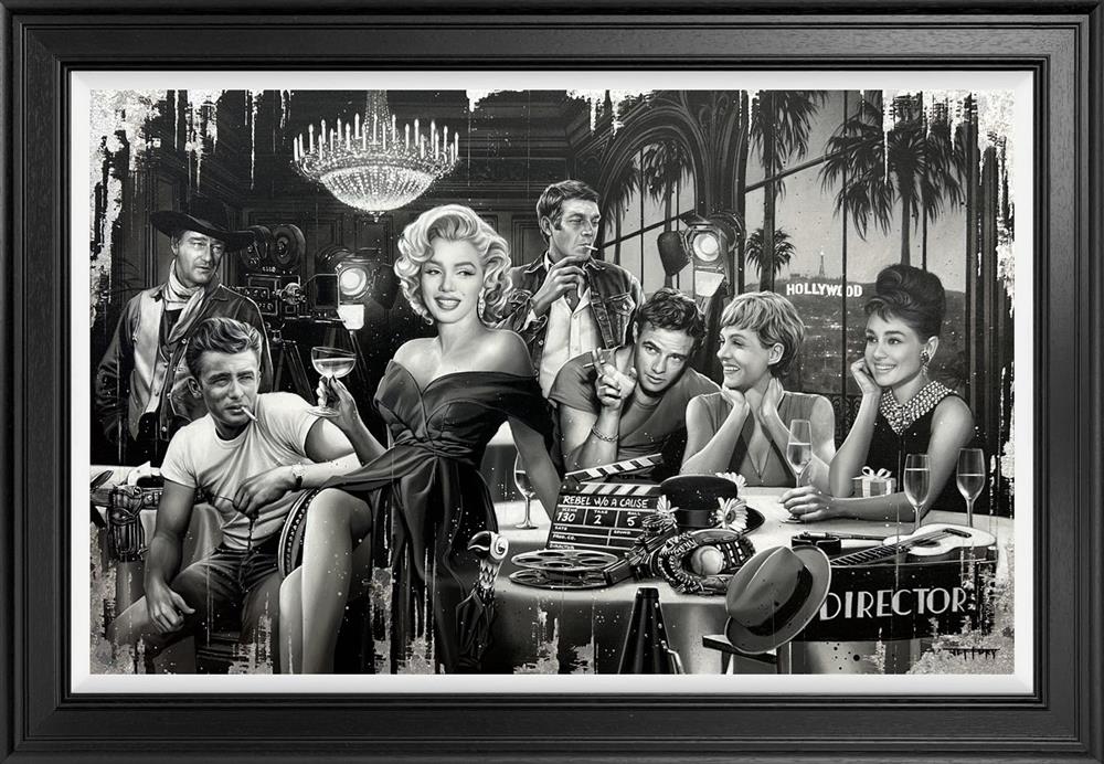 Hollywood hall of frame framed print by artist ben jeffery