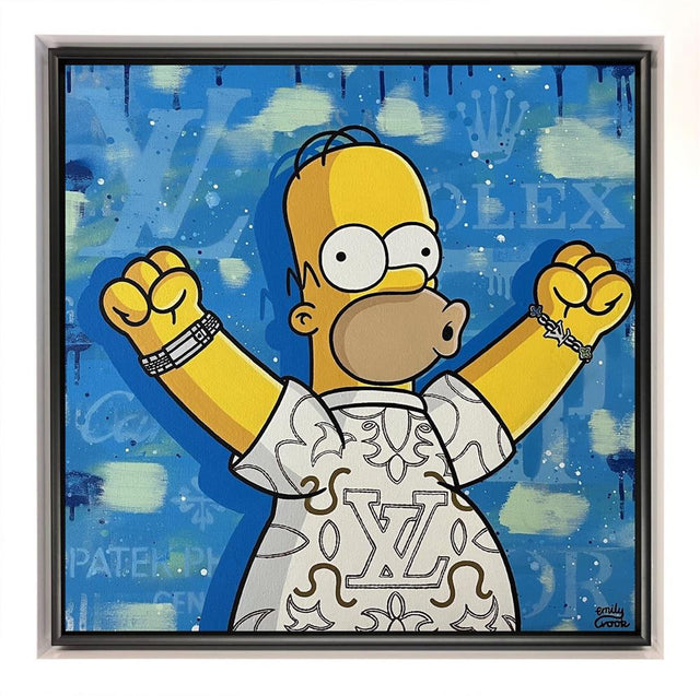 i am so smart original framed by artist emily crook