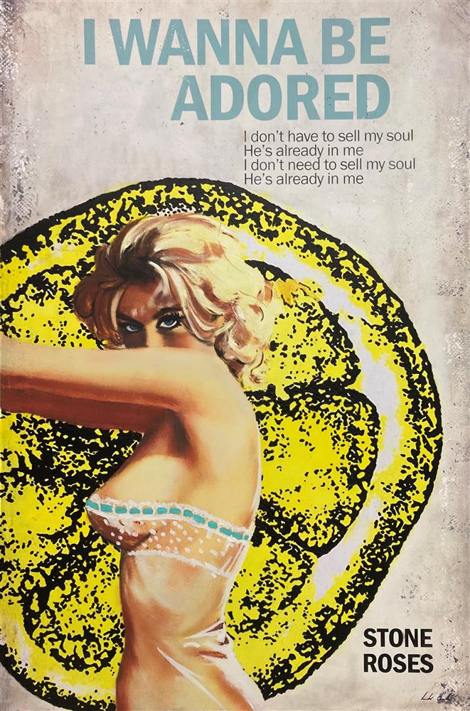 i wanna be adored miniature framed print by artist linda charles