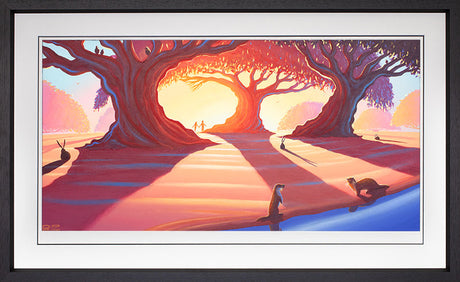 i otterly love you framed in black by artist derrick fielding