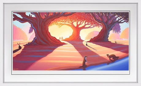 i otterly love you framed in white by artist derrick fielding