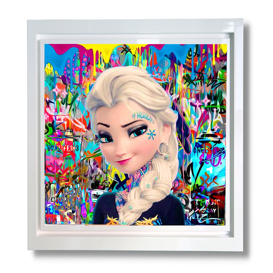 ice ice baby framed print by artist #onelife83