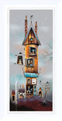 in the dog house framed print by artist gary walton