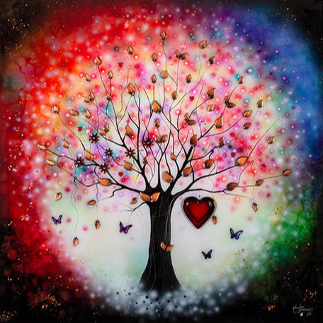 inner glow standard sized edition framed in black by artist Kealey farmer