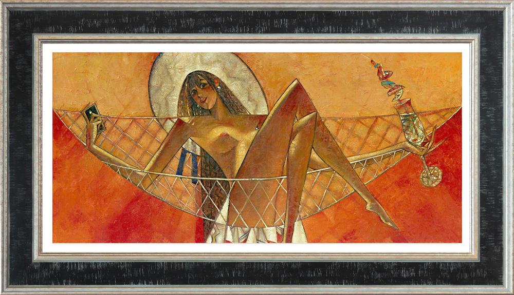 inter nets large framed print by artist andrei protsouk