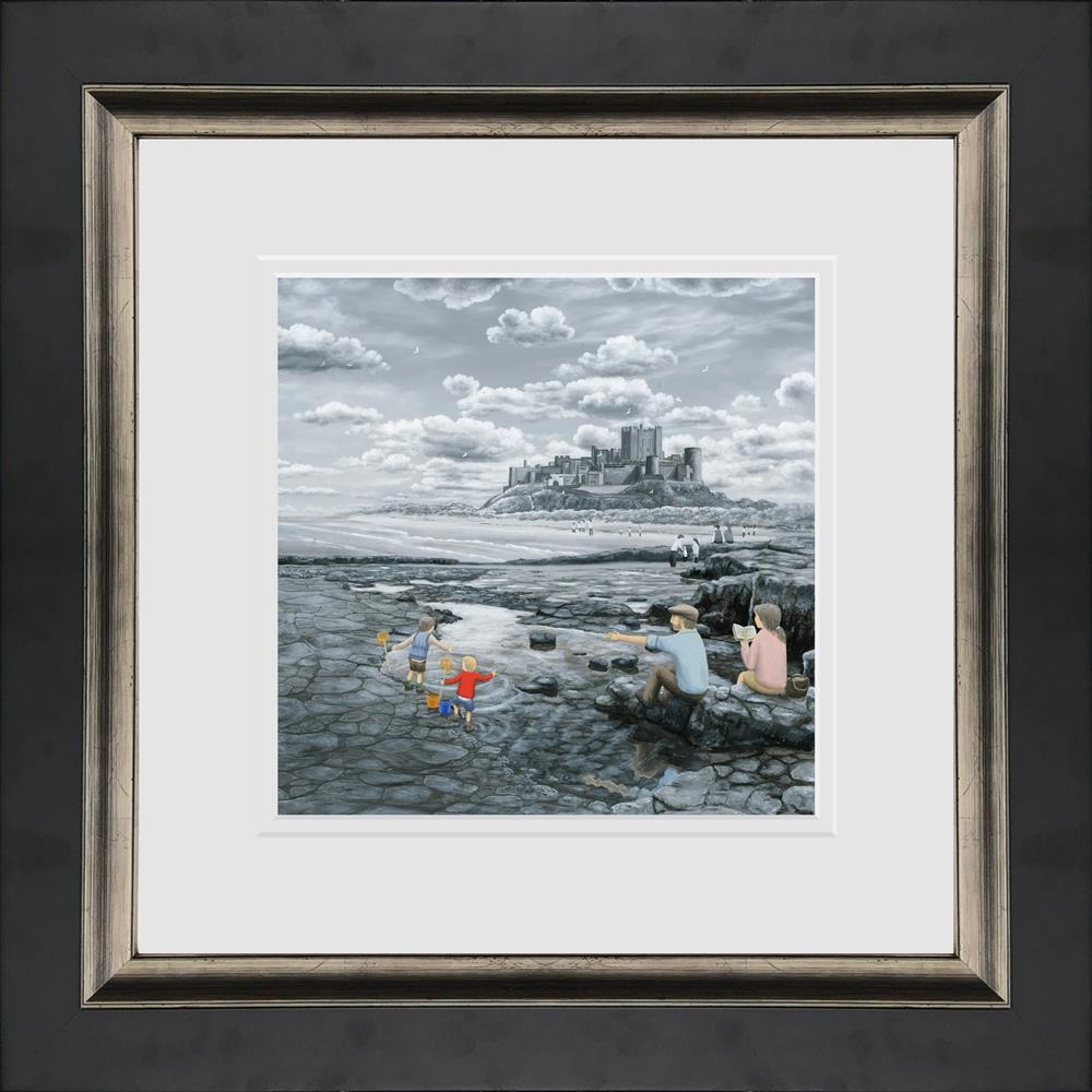 its got me finger dad paper print framed by artist leigh lambert