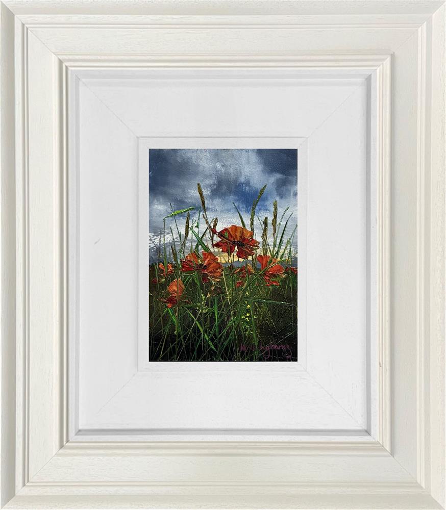 The Gentle Presence Of Poppies Framed Original by artist Kimberly Harris