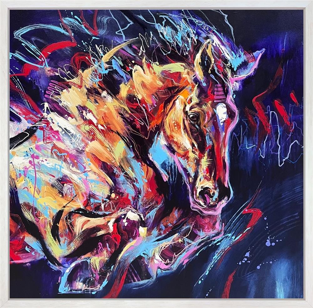 leap of faith original framed by artist anna cher