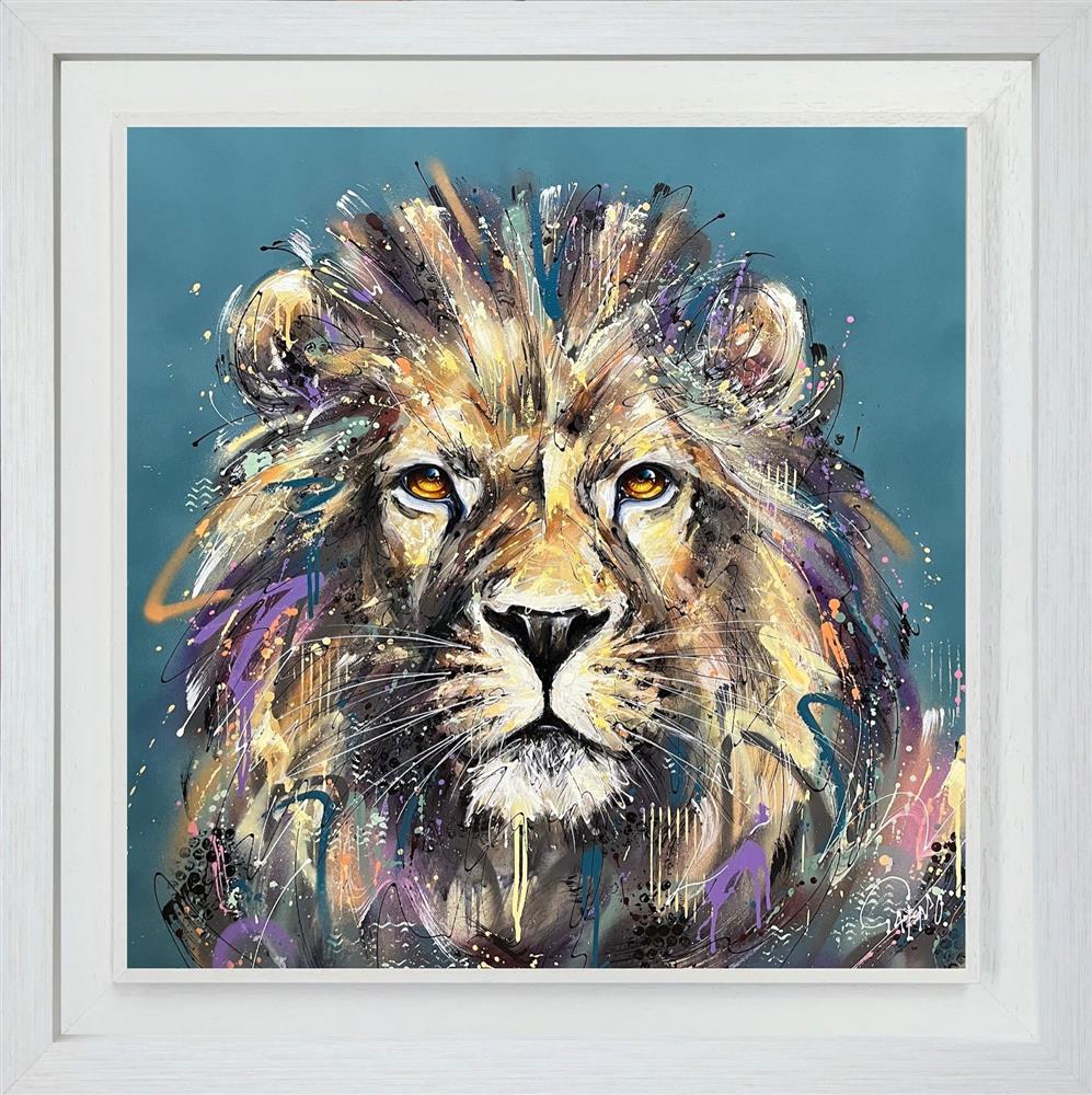 leo framed print by artist joe galindo