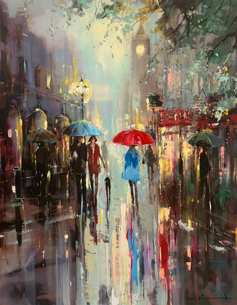 london city life print by artist ewa czarniecka