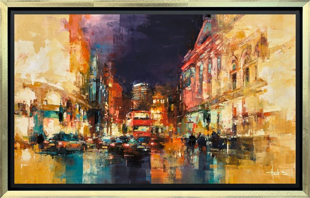 london lights framed print by artist benoit havard