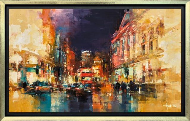 london lights framed print by artist benoit havard