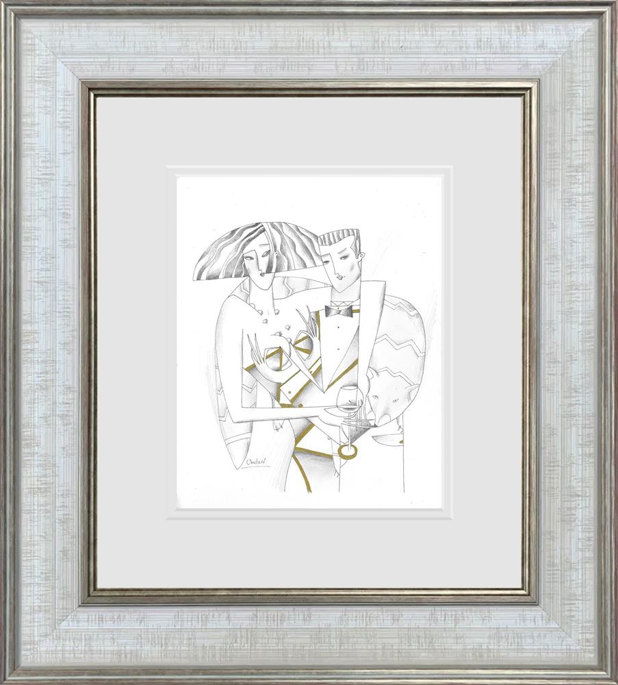 lord and lady ii line study framed print by artist andrei protsouk