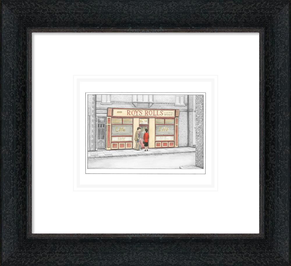 love story sketch framed print by artist leigh lambert