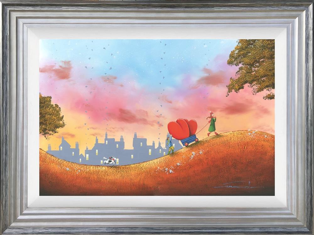 loved up framed print by artist dale bowen