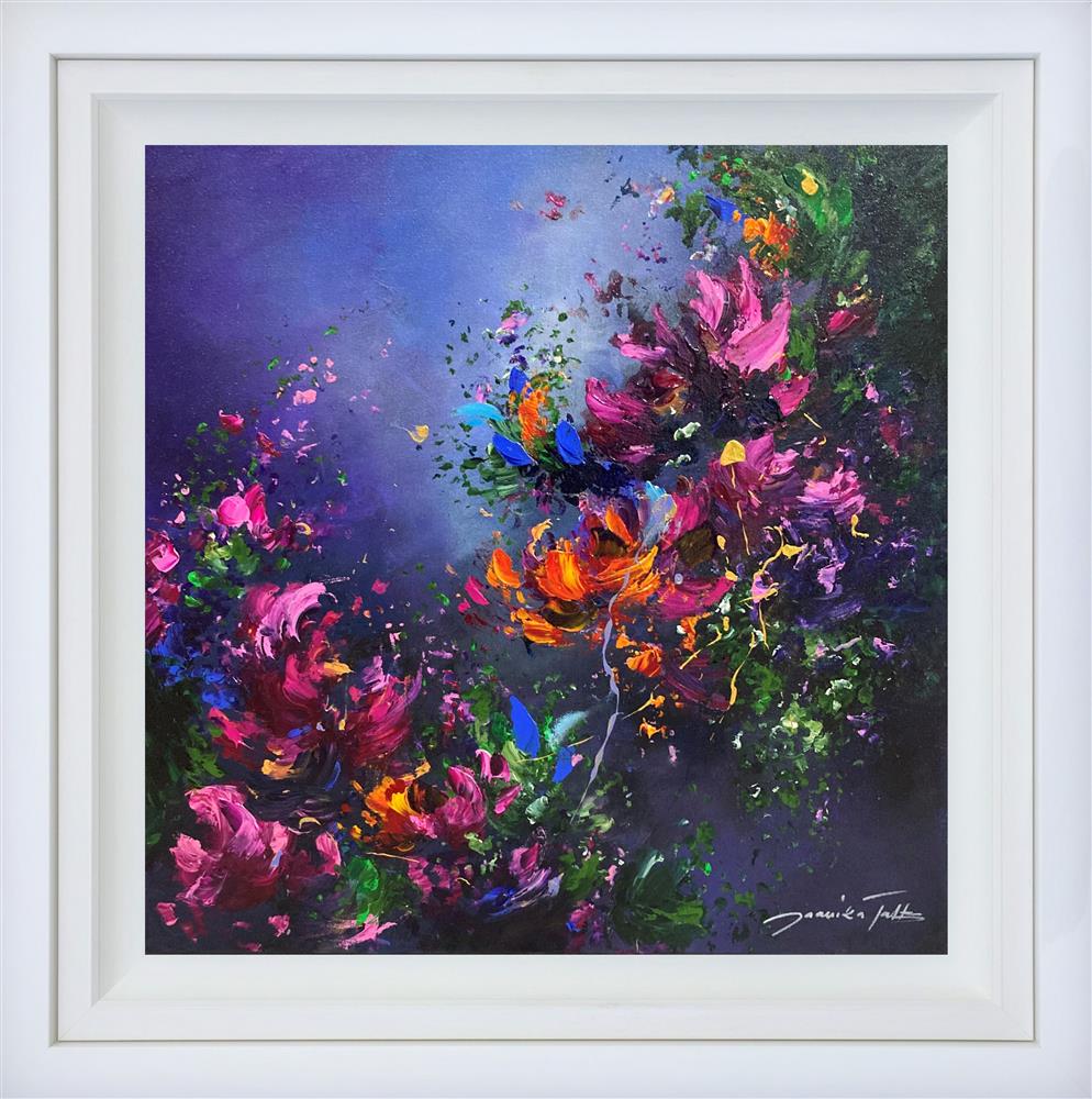 midnight dreams framed print by artist jaanika talts