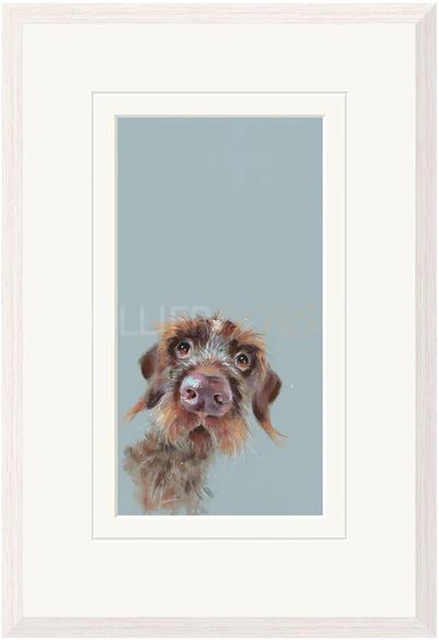 mischievous framed print by artist nicky litchfield