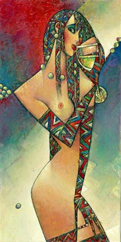 naked grape framed print by artist andrei protsouk