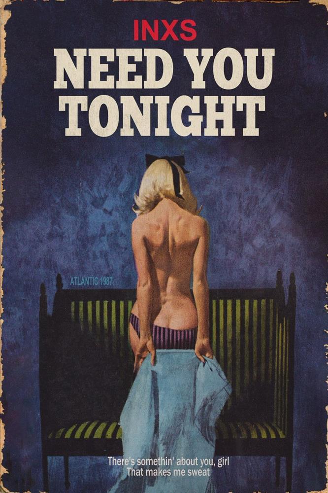 need you tonight miniature framed print by artist linda charles