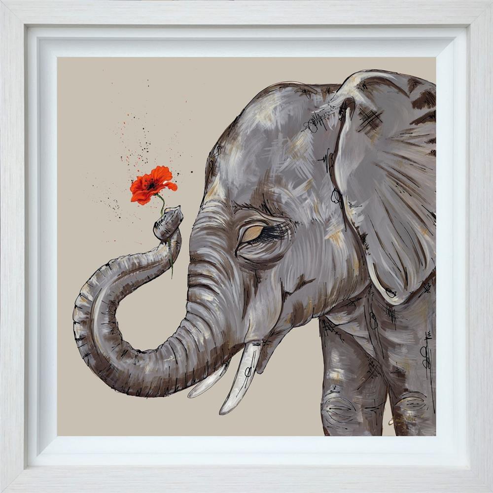 never forget framed deluxe print by artist amy louise