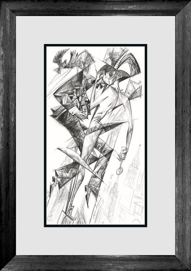 night watch sketch framed print by artist andrei protsouk