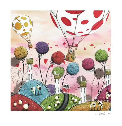 nodding off framed print by artist dale bowen