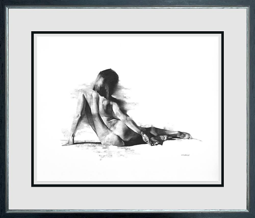 nude study i framed print by artist shaun othen