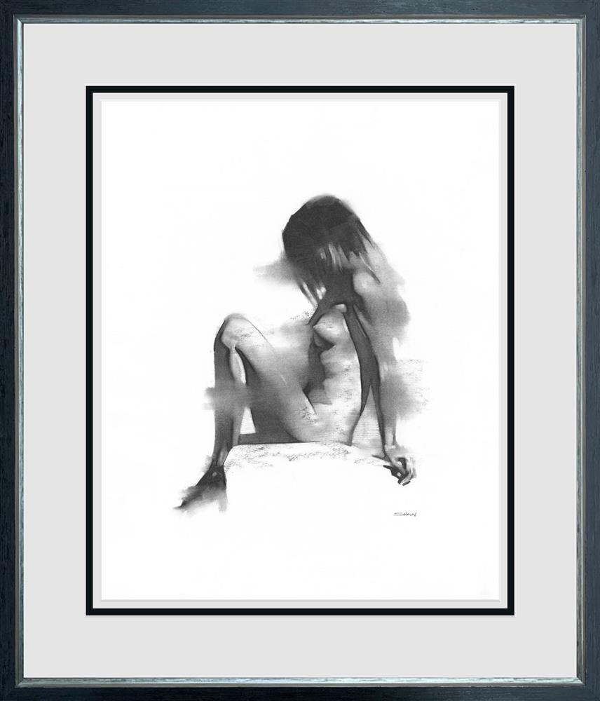 nude study ii framed print by artist shaun othen