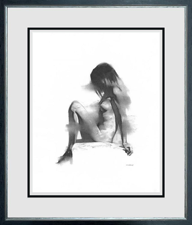 nude study ii framed print by artist shaun othen