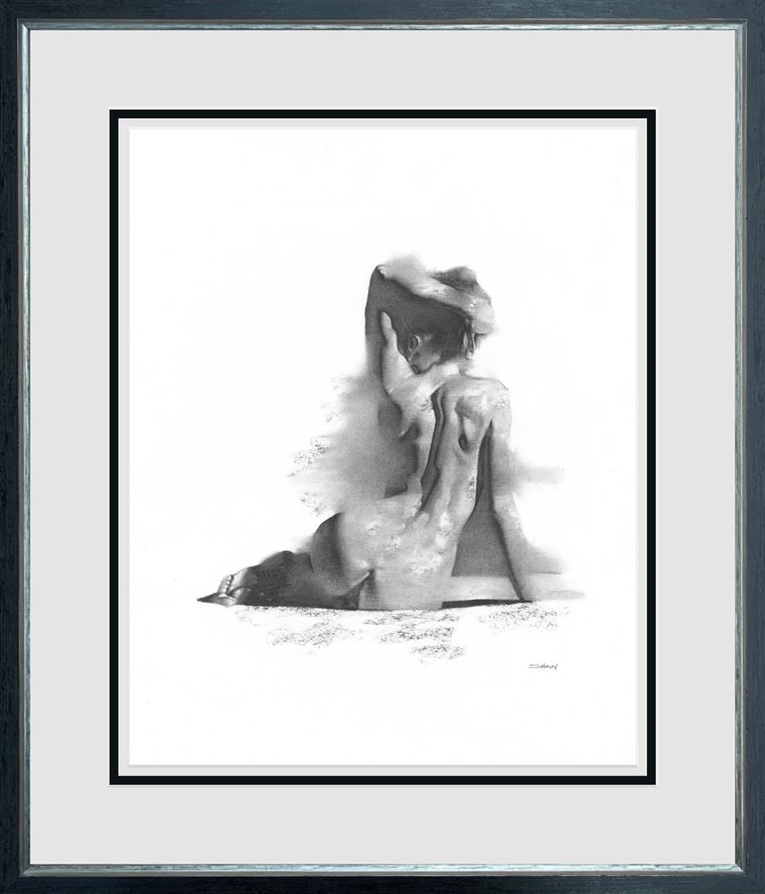 nude study iii framed print by artist shaun othen