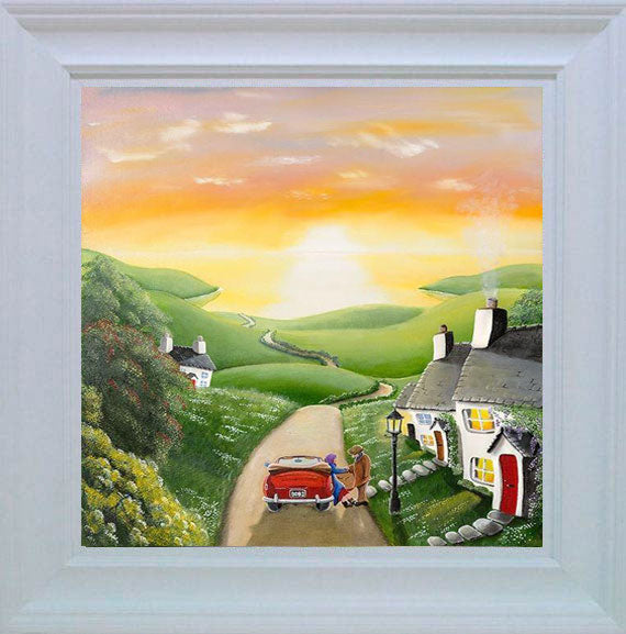 old fashioned love framed print by artist caroline deighton