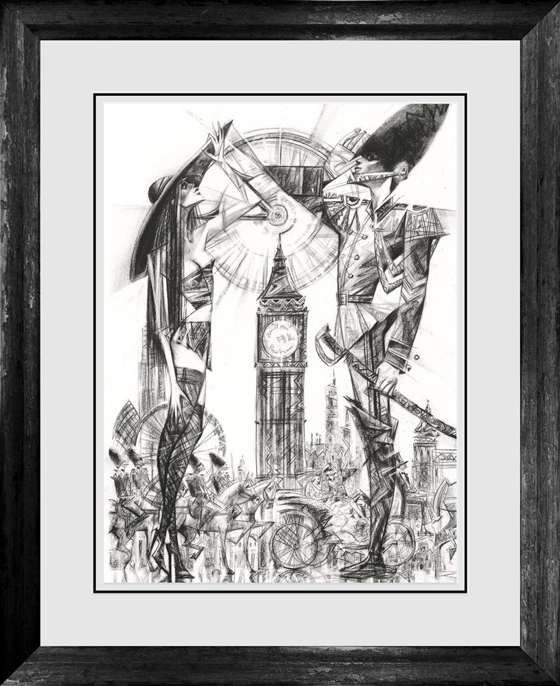 on guard sketch framed print by artist ndrei protsouk
