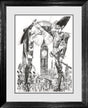 on guard sketch framed print by artist ndrei protsouk