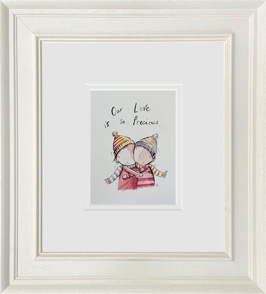 our love is so precious sketch original framed by artist micahel abrams
