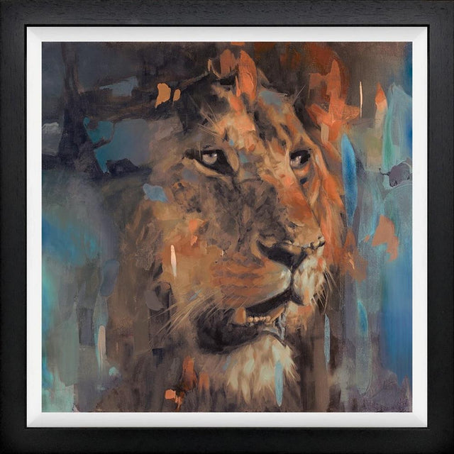 panthera leo framed print by artist frank pretorius
