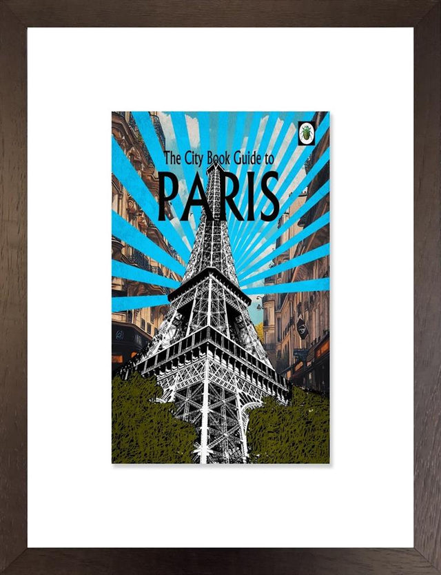 paris the city guide collection framed print by artist linda charles