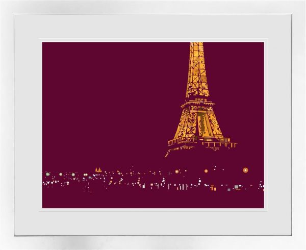 parisian nights framed print by artist oshe