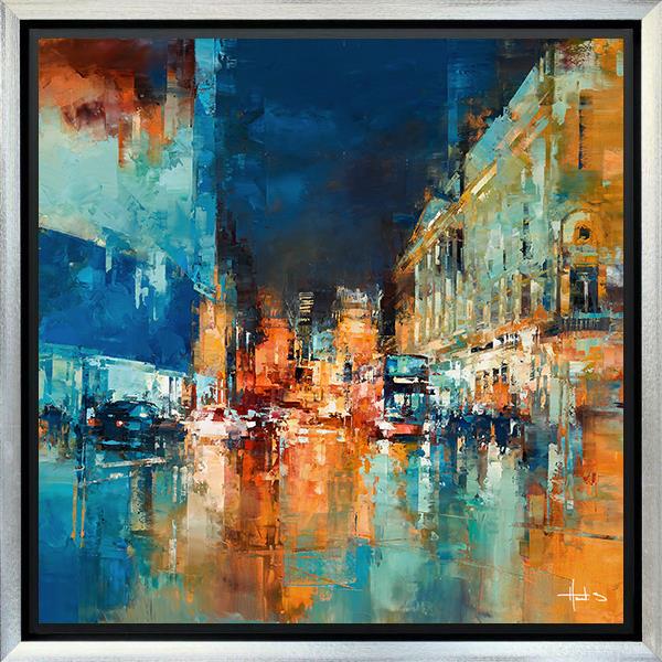 piccadilly lights framed print by benoit havard