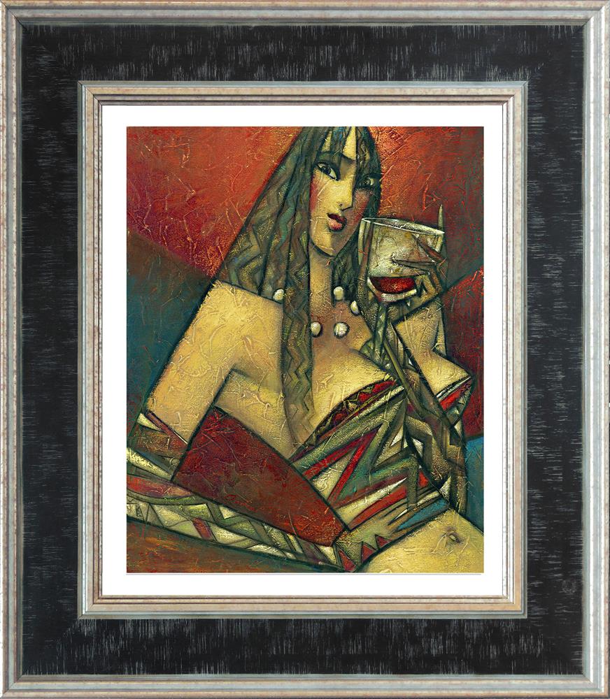 pinot noir small framed print by artist andrei protsouk