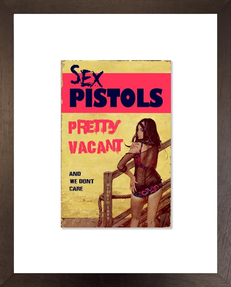 pretty vacant songbook framed print by artist linda charles