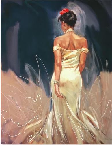 Red Rose - Hand Embellished