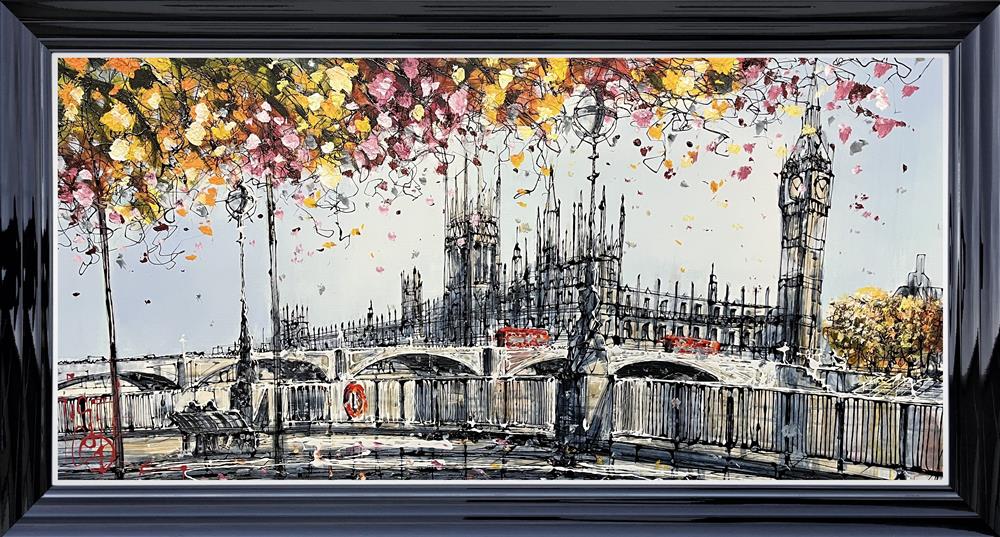 romance on the river framed print by artist nigel cooke