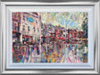 salisbury market square framed print by artist colin brown